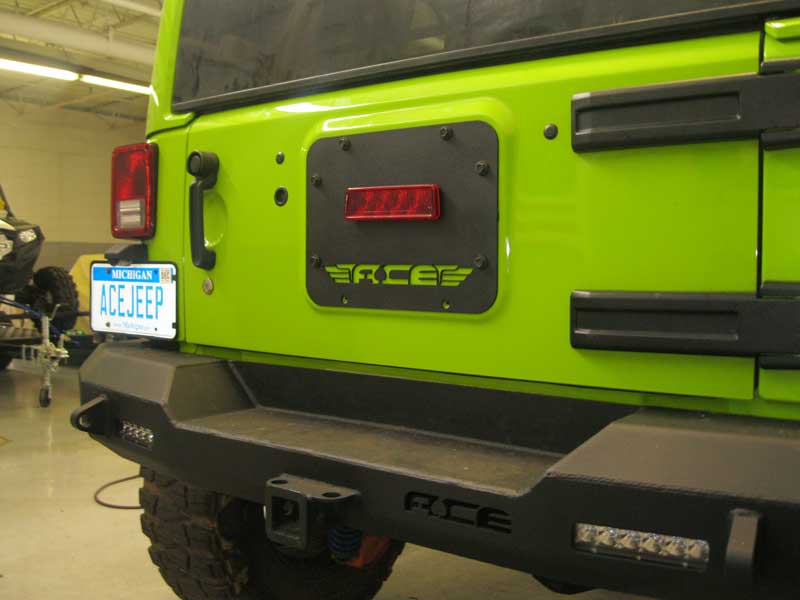 ACE JK Gate Plate with Factory Third Brake Light Provision